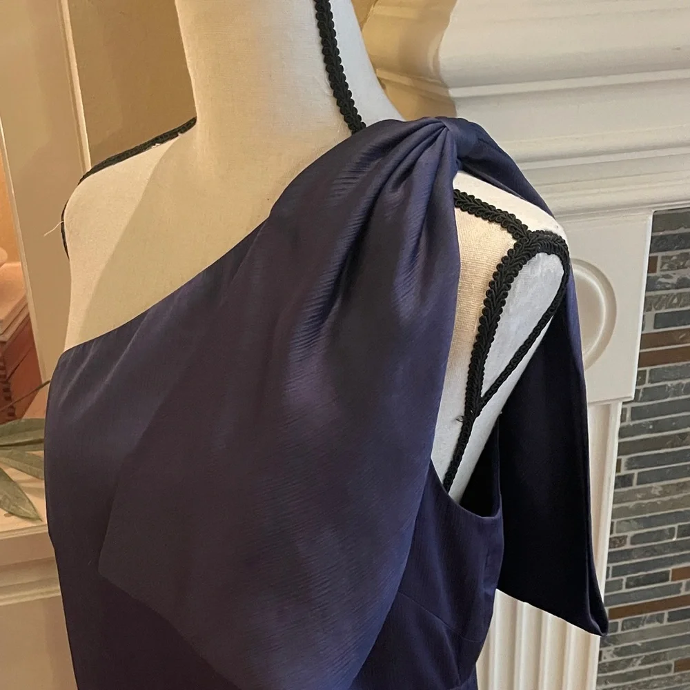 Sachin + Babi One-Shoulder Dress in Deep Blue - Picture 3 of 7